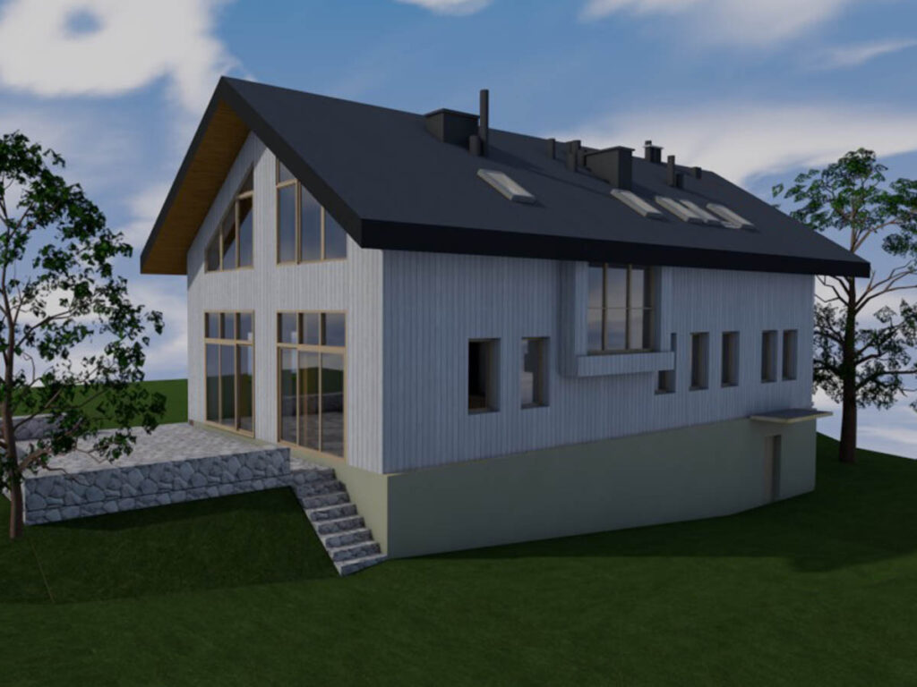 Projekt przebudowy domu na pensjonat agroturystyczny