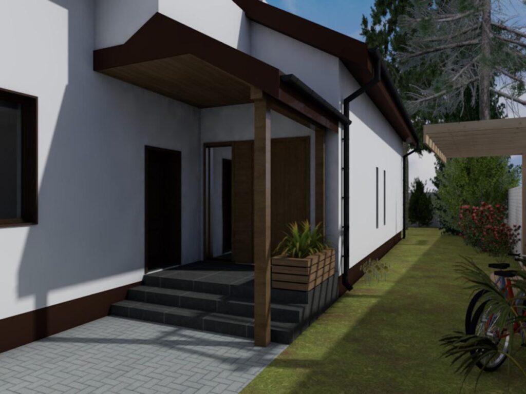 Przebudowa domu jednorodzinnego dwulokalowego w Ząbkach pod Warszawą